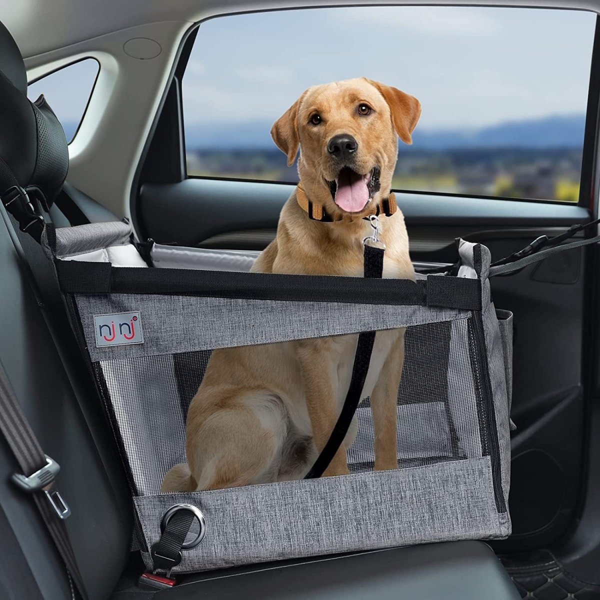 Car Booster Seat - Safety Folding Car Travel - Carrier pet seat - PetsDzign