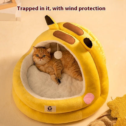 Cat Nest Four Seasons Universal Winter Warm Closed - PetsDzign