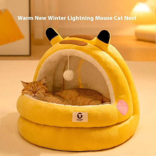 Cat Nest Four Seasons Universal Winter Warm Closed - PetsDzign