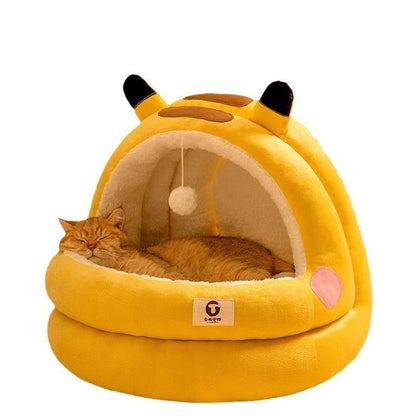 Cat Nest Four Seasons Universal Winter Warm Closed - PetsDzign