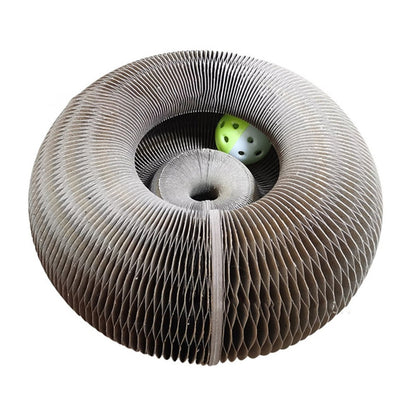 Cat Toy Cat Scratching Board With Bell - Circular Frame - Scratching Board - PetsDzign