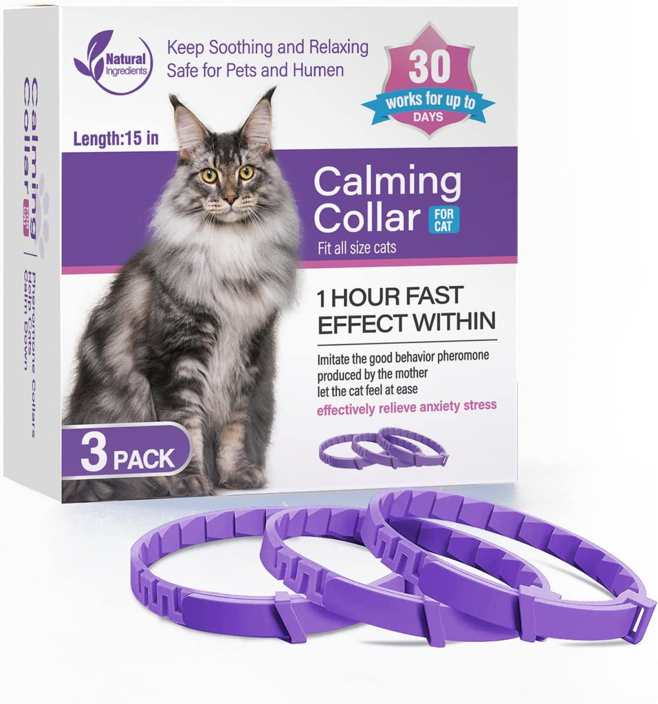 Pet Soothing Calming Collar Cat- Relieves Anxiety