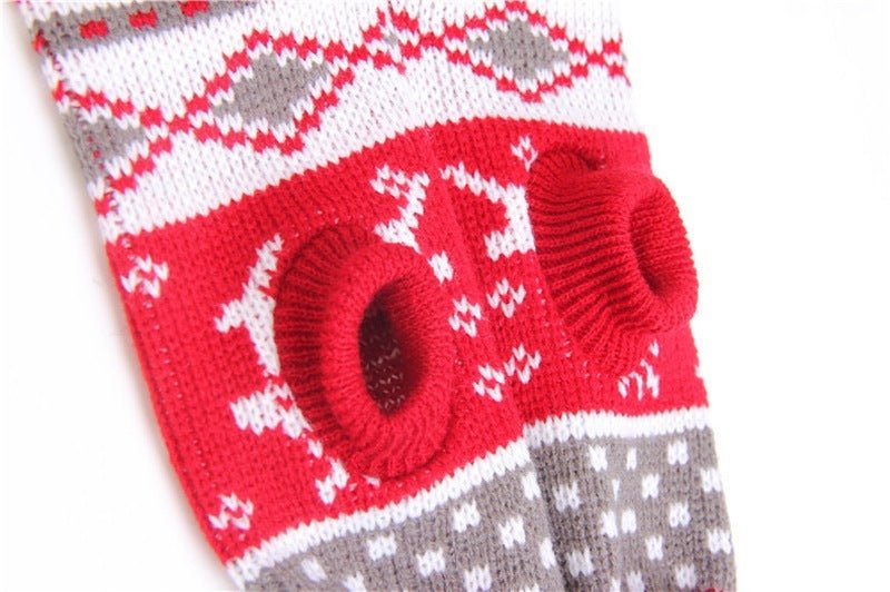 Christmas Print - Pet Dog Turtleneck Knitted Sweater - PetsDzign