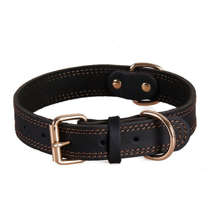 Cowhide dog collar - Two colours - PetsDzign