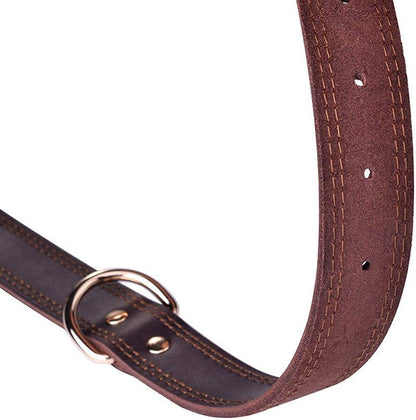 Cowhide dog collar - Two colours - PetsDzign