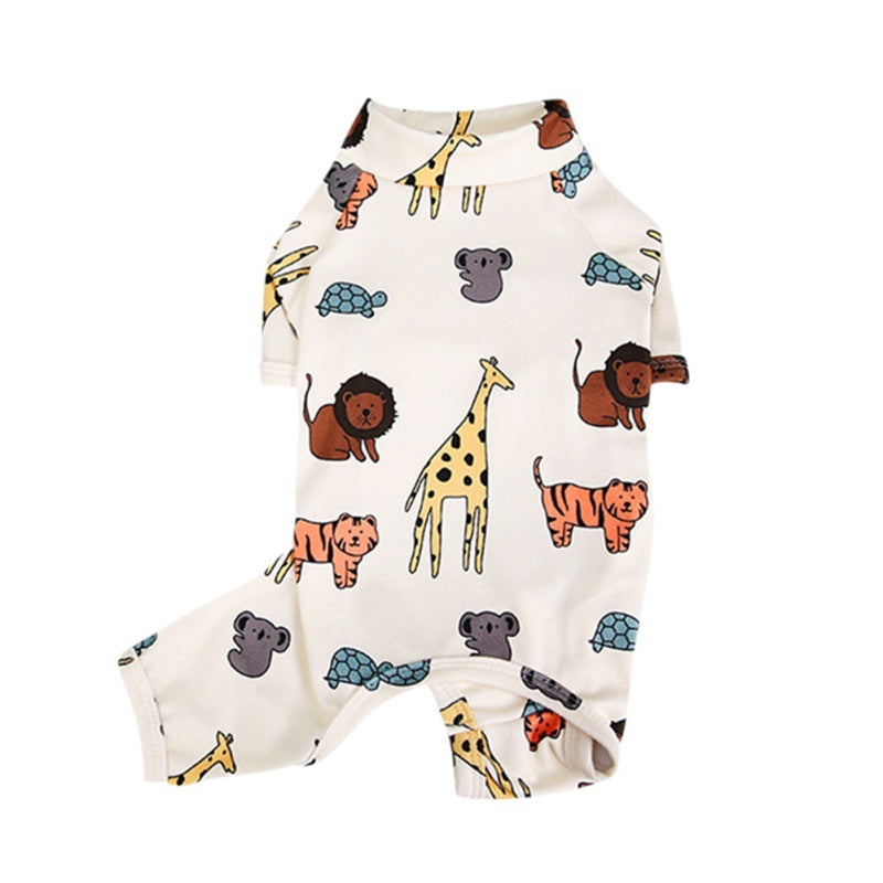 Dog Cartoon Print Pyjama Onesie