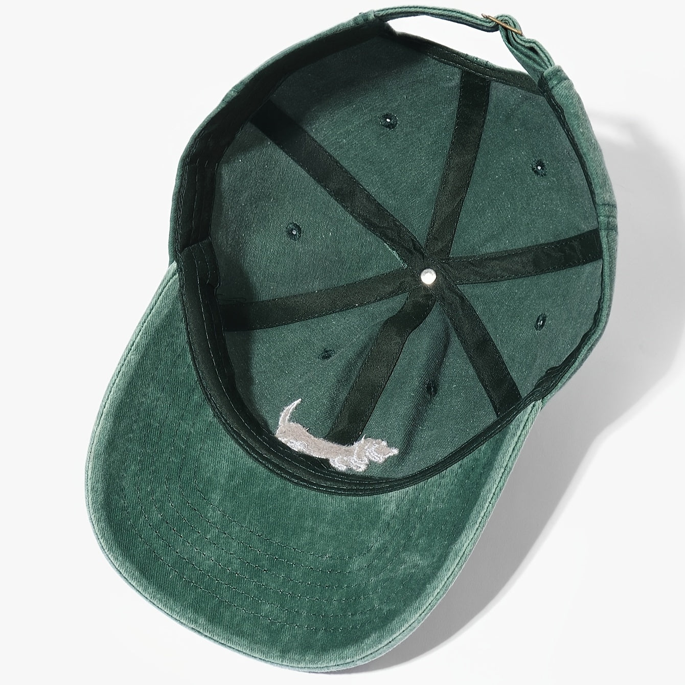 Dog Patterned Embroidered Baseball Cap -Men Women Vintage Washed -Cotton  Streetwear Sun Hats