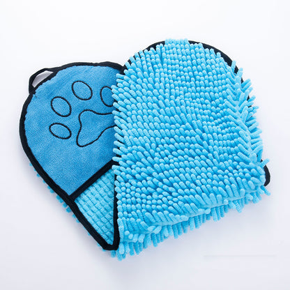 Dogs -Cats Towels- Super Absorbent Dog Bathrobe- Microfiber Bath Towels- Quick-Drying