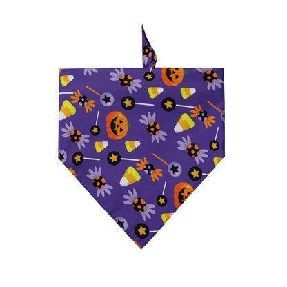 Halloween Style  Decorative Triangle Bib for Dogs and Cats -Spooky Design for Halloween- Celebrations Great Pet Accessories