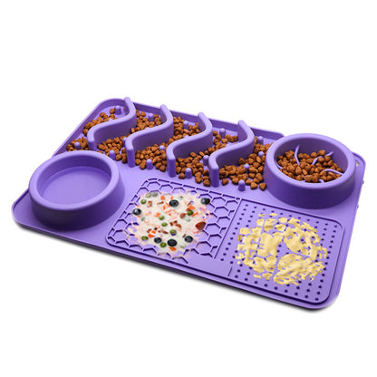 Dog Silicone Licking Pad - Multifunctional Food Bowl Pets Supplies