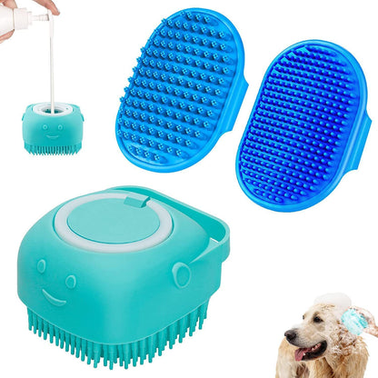 3-piece Set Dog Bath Brush Shampoo Brush Massage Brush