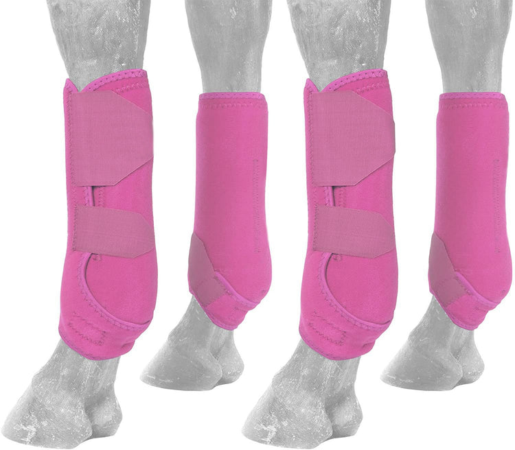 Equestrian Sports Equipment With Hoof Protection-Elastic loop Fabric. Horse leg protection