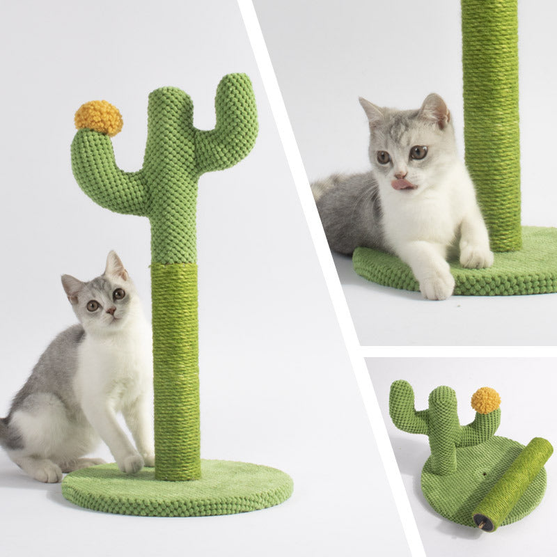 Cat Cactus Scratching Post- High Stability and Durability - Easy installation.