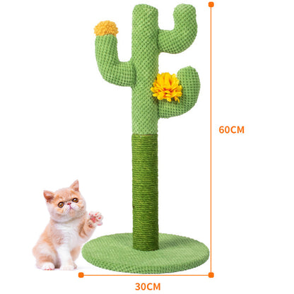 Cat Cactus Scratching Post- High Stability and Durability - Easy installation.