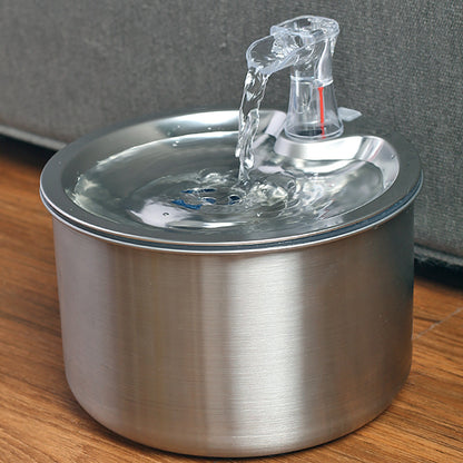 Stainless Steel Pet Water dispenser- Automatic Circulation Cat water dispenser -running water